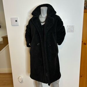 Chic Black Sherpa Teddy Jacket❤️O/S